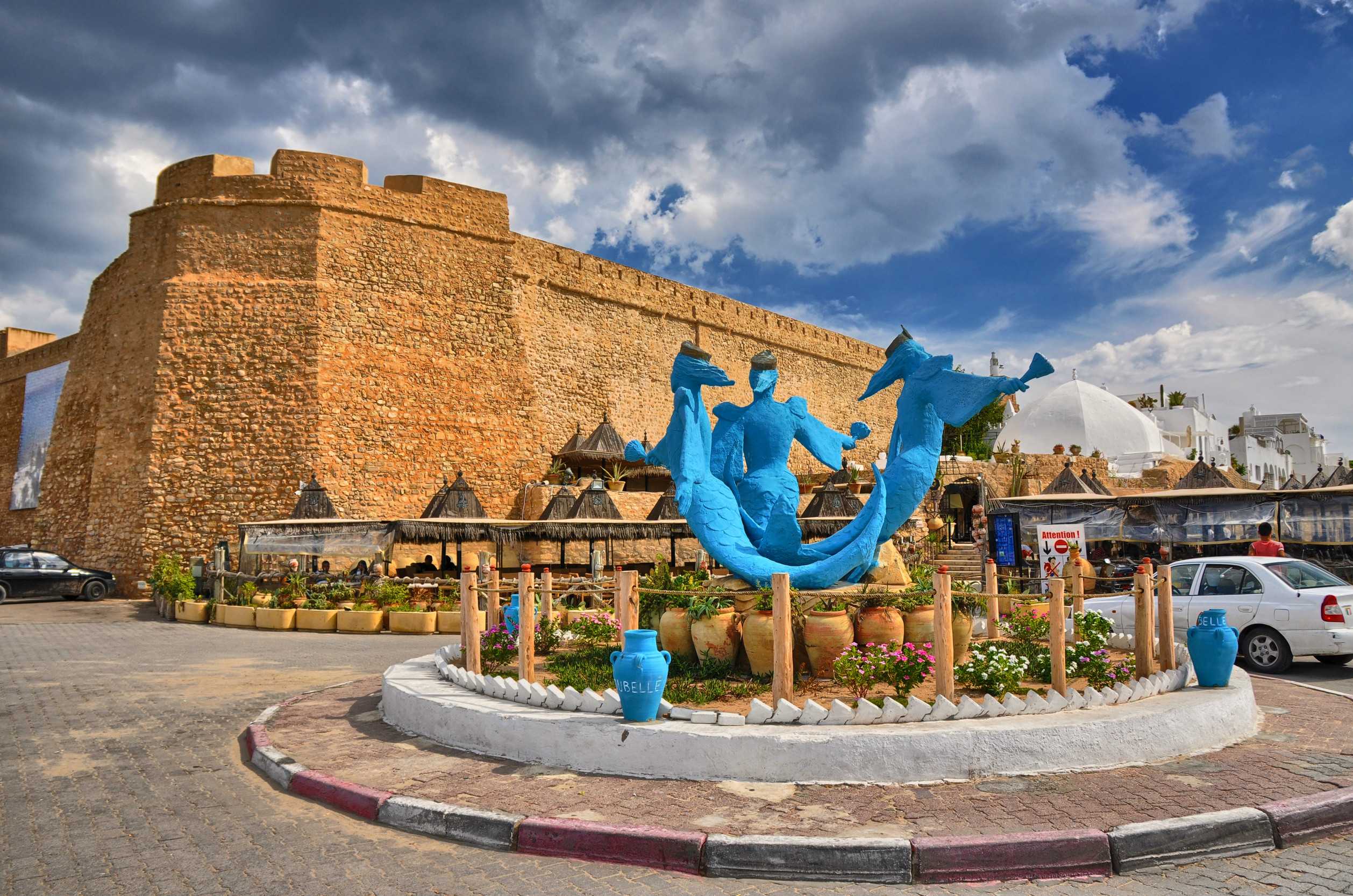 Sirenas Near Ancient Medina Hammamet Tunisia