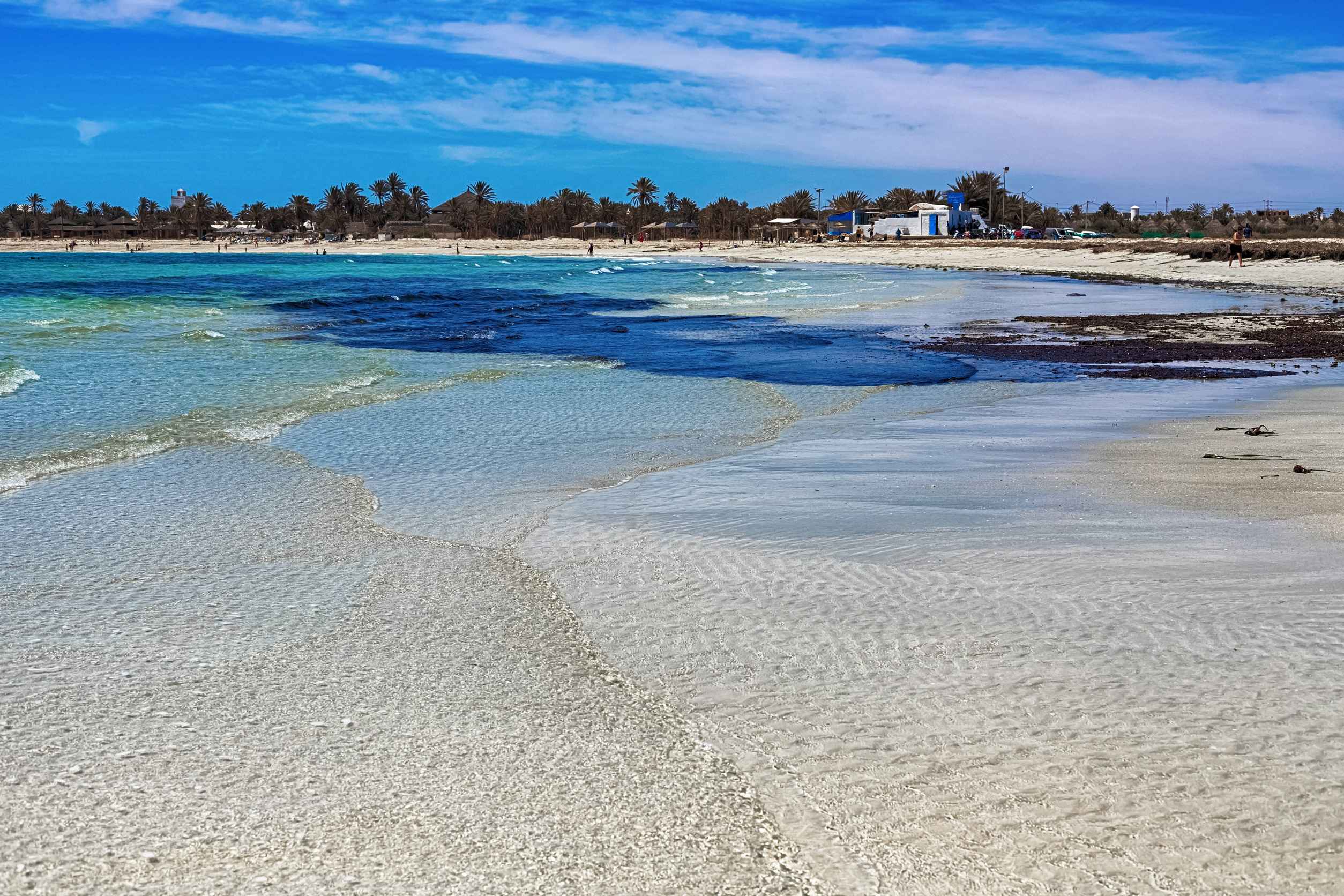 White Sand Beach And Blue Sea Djerba Island