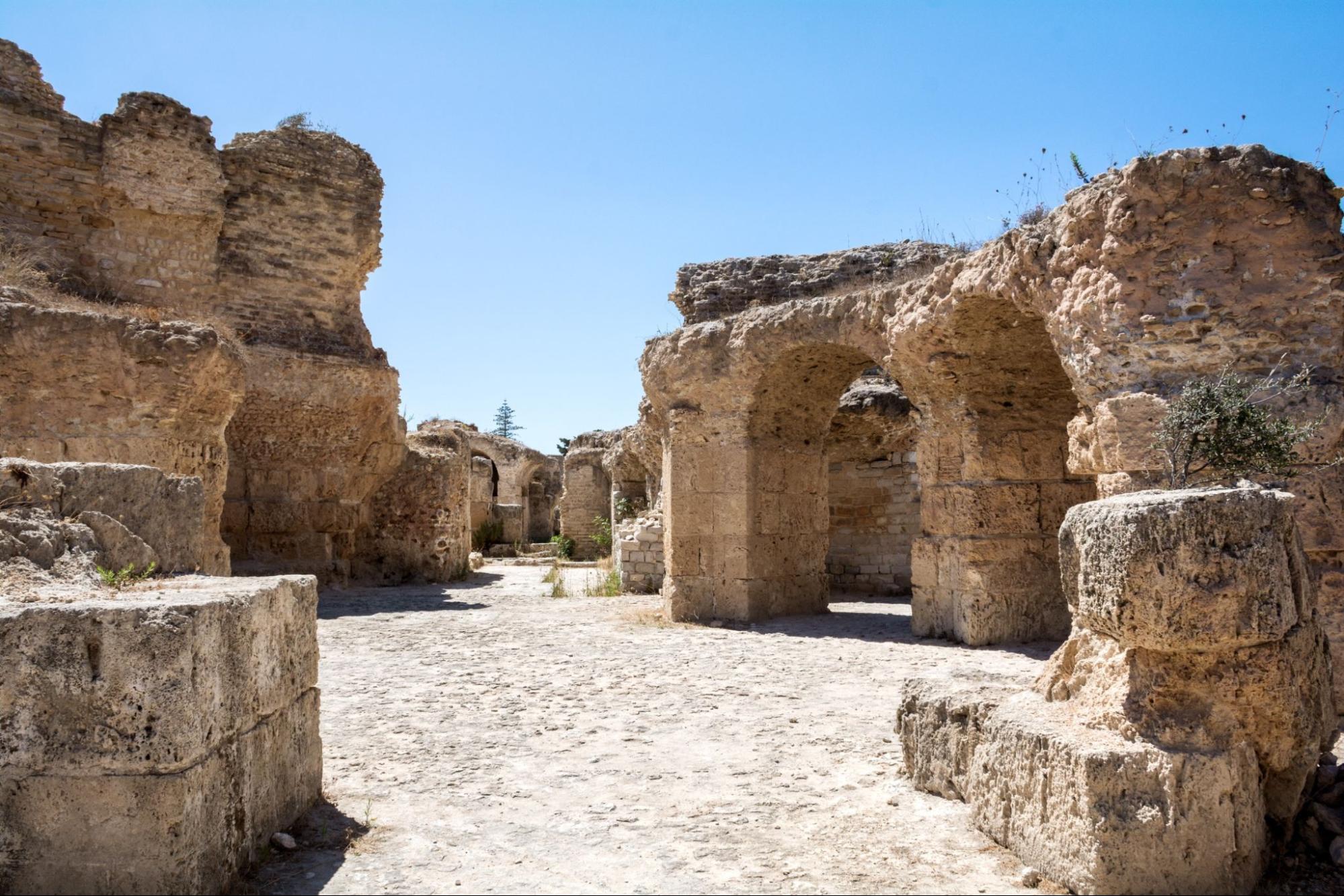 The Ruins Of Carthage In Tunisia